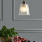 Callaghan - Brass and Ribbed Glass Pendant - Laura Ashley