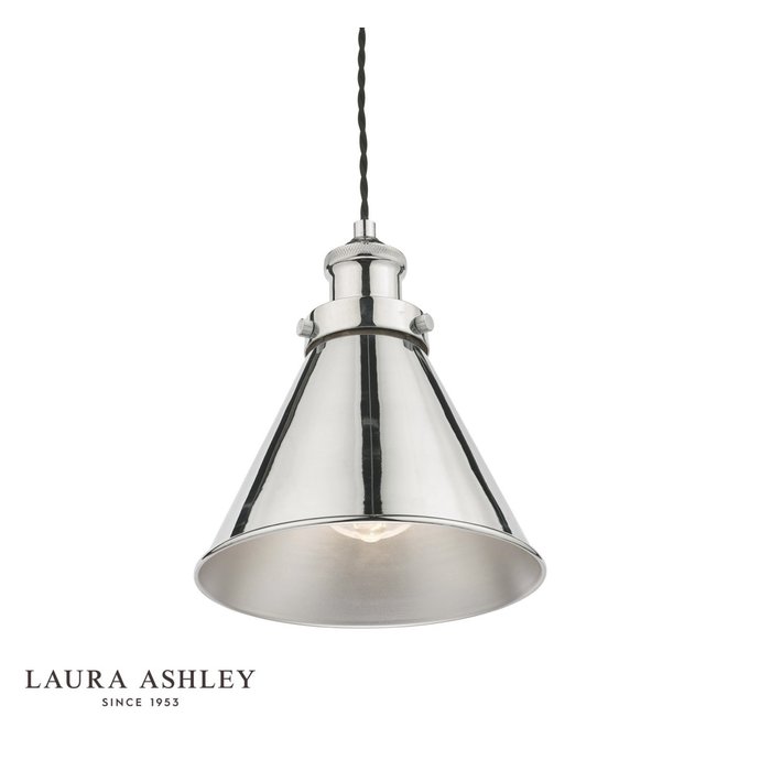 Rufus - Chrome Pendant - Laura Ashley