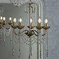 Aisling - 5 Light Crystal Chandelier in Satin Gold- Laura Ashley