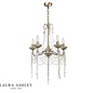 Aisling - 5 Light Crystal Chandelier in Satin Gold- Laura Ashley