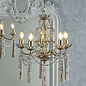 Aanais - 5 Light Chandelier Champagne Crystal- Laura Ashley