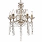 Aanais - 5 Light Chandelier Champagne Crystal- Laura Ashley