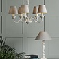 Tate - 5 Light White Armed Pendant- Laura Ashley