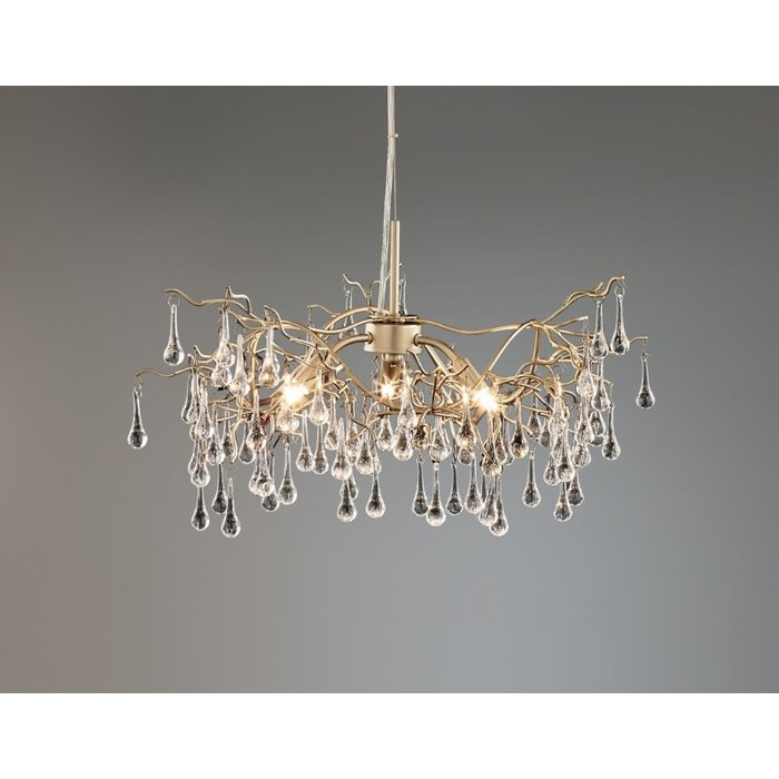 Willow - Crystal Raindrop Feature Ceiling Light - Laura Ashley