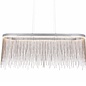 Orphelia  - Silver Fringe Oval Pendant Light