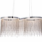 Orphelia - Curved Silver Fringe Pendant Light