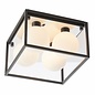 Leeman - Black Square Frame Bathroom Ceiling Light