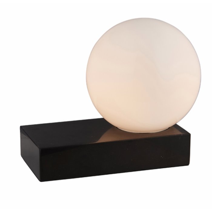 Sands - Scandi Marble Table Lamp with Opal Glass