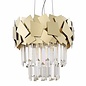 Madalyn - Medium Tiered Crystal Pendant Light - Warm Gold