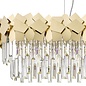 Madalyn -Contemporary Tiered Crystal Bar Pendant Light - Warm Gold