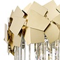 Madalyn - Small Modern Tiered Crystal Flush Ceiling Light - Warm Gold