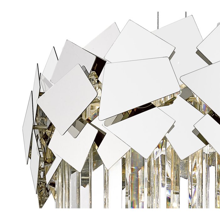 Madalyn - Medium Tiered Crystal Pendant Light - Chrome