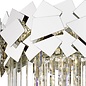 Madalyn - Large Modern Tiered Crystal Flush Ceiling Light - Chrome