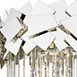 Madalyn - Large Modern Tiered Crystal Flush Ceiling Light - Chrome