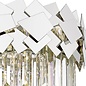 Madalyn - Large Modern Tiered Crystal Flush Ceiling Light - Chrome