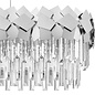 Madalyn -Contemporary Tiered Crystal Bar Pendant Light - Chrome