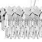 Madalyn -Contemporary Tiered Crystal Bar Pendant Light - Chrome