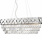 Madalyn - Elegant Tiered Crystal Bar Pendant Light - Chrome