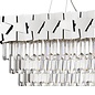 Madalyn - Elegant Tiered Crystal Bar Pendant Light - Chrome