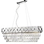 Madalyn - Elegant Tiered Crystal Bar Pendant Light - Chrome