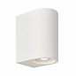 Ashton - Minimalist Curved White Plaster Up & Down Wall Light