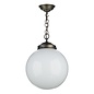 Fairfax - Hand Blown Opal Pendant Light in Brass - David Hunt