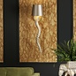 Kudu - Luxury Gold Horn Wall Light with Cream Satin Shade - David Hunt