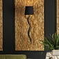 Kudu - Black Gold Horn Wall Light with Black Shade - David Hunt