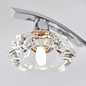 Langley - Faceted Crystal & Chrome Multi - Arm Semi - Flush Ceiling Light