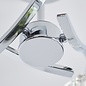 Langley - Faceted Crystal & Chrome Multi - Arm Semi - Flush Ceiling Light