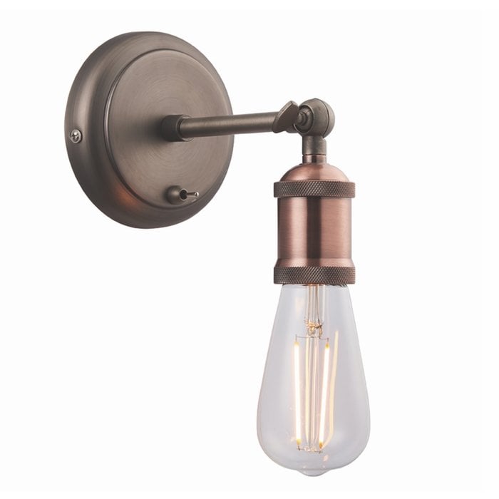 Vintage - Wall Light - Copper & Pewter