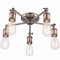 Vintage - 5 Light Semi Flush Fitting