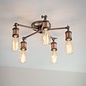 Vintage - 5 Light Semi Flush Fitting