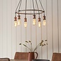 Vintage - 6 Light Feature Ceiling Light - Copper & Pewter