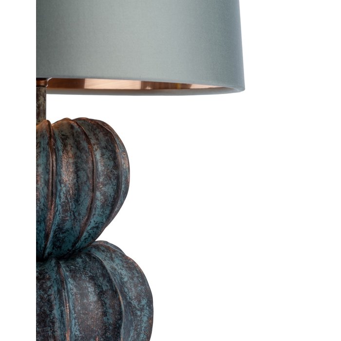 Botany - Verdigris Table Lamp with Silver Shade - David Hunt