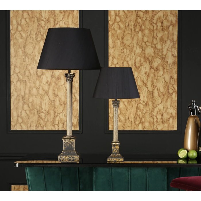 Imperial - Large Black & Gold Table Lamp with Black Shade - David Hunt