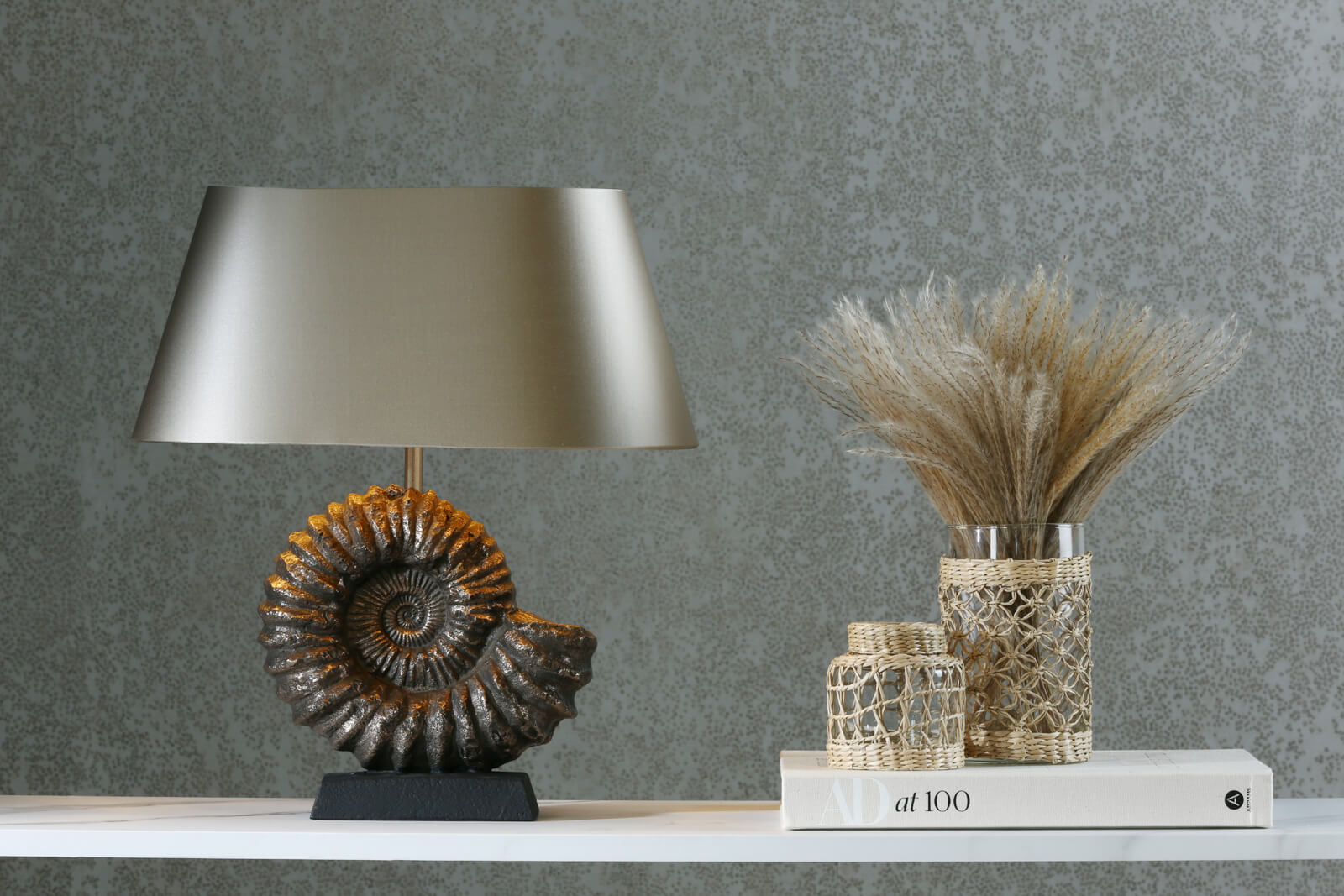 David hunt ammonite table lamp