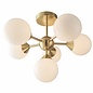 Arne - Mid Century Semi-Flush Ceiling Light - Brushed Brass