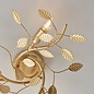 Belby - Gold Leaf 3 Light Flush Ceiling Light