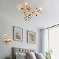 Belby - Gold Leaf 6 Light Flush Ceiling Light