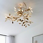 Belby - Gold Leaf 6 Light Flush Ceiling Light