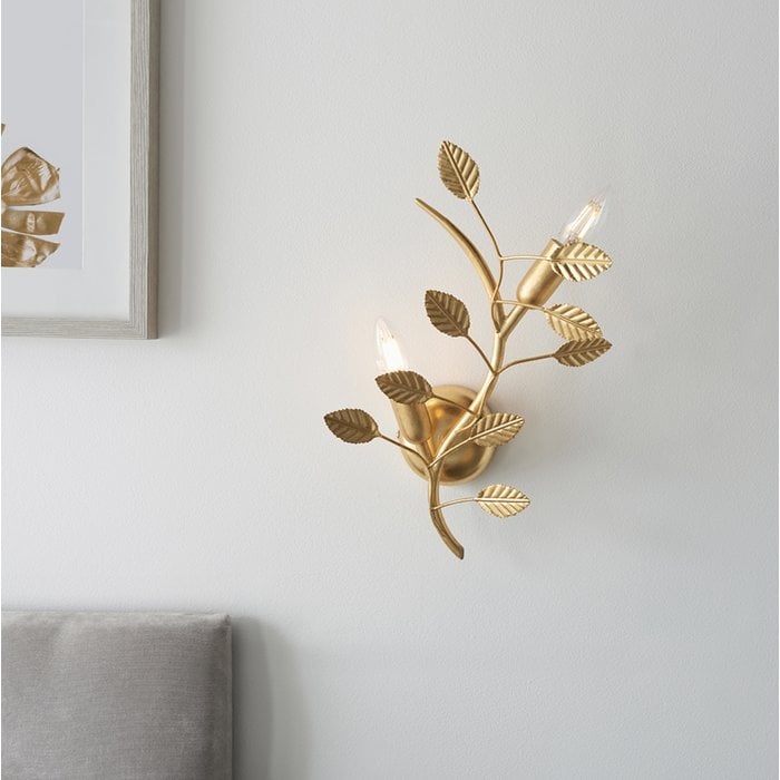 Belby - Gold Leaf Wall Light