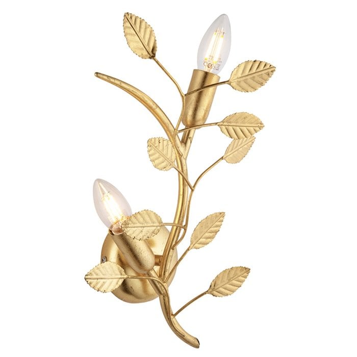 Belby - Gold Leaf Wall Light