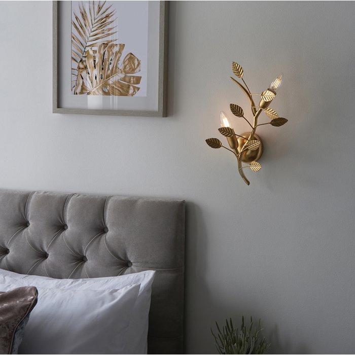 Belby - Gold Leaf Wall Light