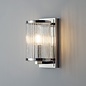 East - Ribbed Glass Hurricane Lamp Wall Light