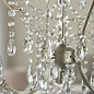 Flinton - 3 Light Aged Silver & Crystal Chandelier