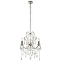 Flinton - 3 Light Aged Silver & Crystal Chandelier