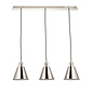 Hunton - 3 Light Bar Pendant - Polished Nickel