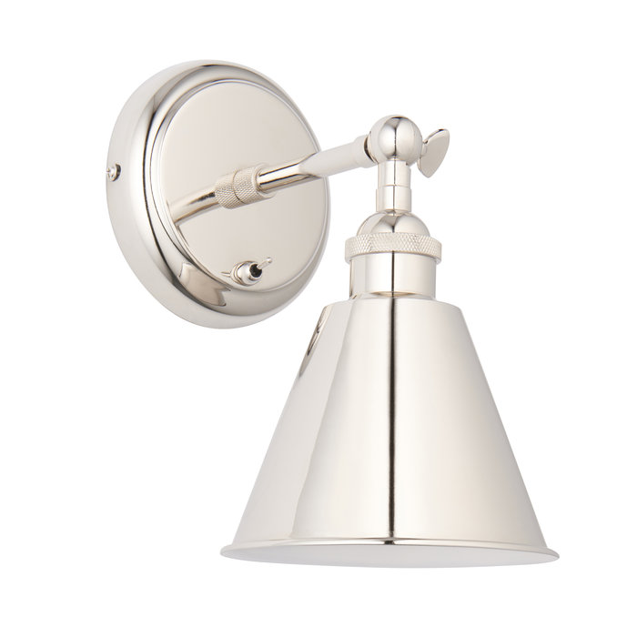 Hunton - Adjustable Wall Light - Polished Nickel