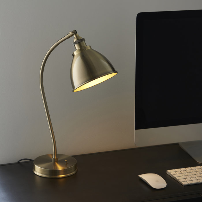 Franklin - Adjustable Antique Brass Desk Lamp